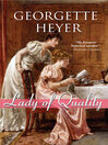 Cover image for Lady of Quality